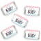 Big Dot of Happiness Baby Gender Reveal - Mini Candy Bar Wrapper Stickers - Team Boy or Girl Party Small Favors - 40 Count